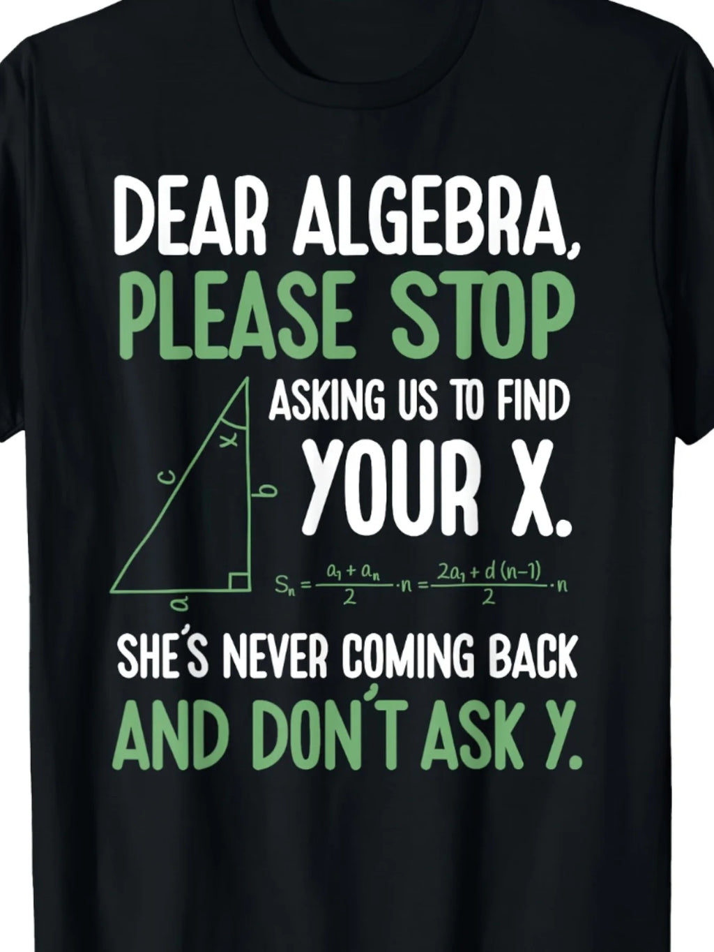 Men's Fun Math Pun T-Shirt- Respect Algebra, Don't Force Me to Find Your X, with X Symbol Pattern, Suitable for Teachers, Geek H