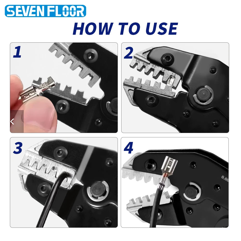 Ratcheting Crimping Pliers Tool For Dupont JST MOLEX Open Barrel,Dupont Molex JST TE Terminals & EPC PCIE SATA Pins SN-68B
