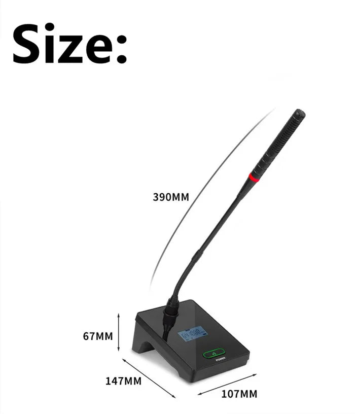 U-68C professional 4 channels meeting room sound system audio mic conference wireless microphone system for  Stage Performance