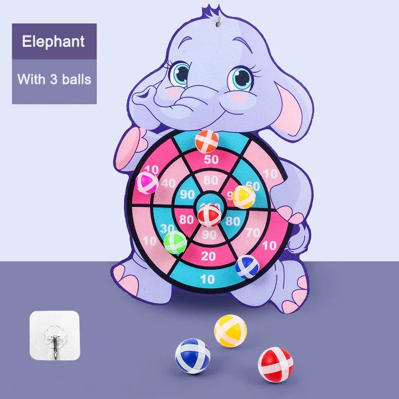 Child Educational Games Dart Board Baby Toy Stickey Ball Dart Indoor Sports Child Montessori Games for Children 3 to 7 Years