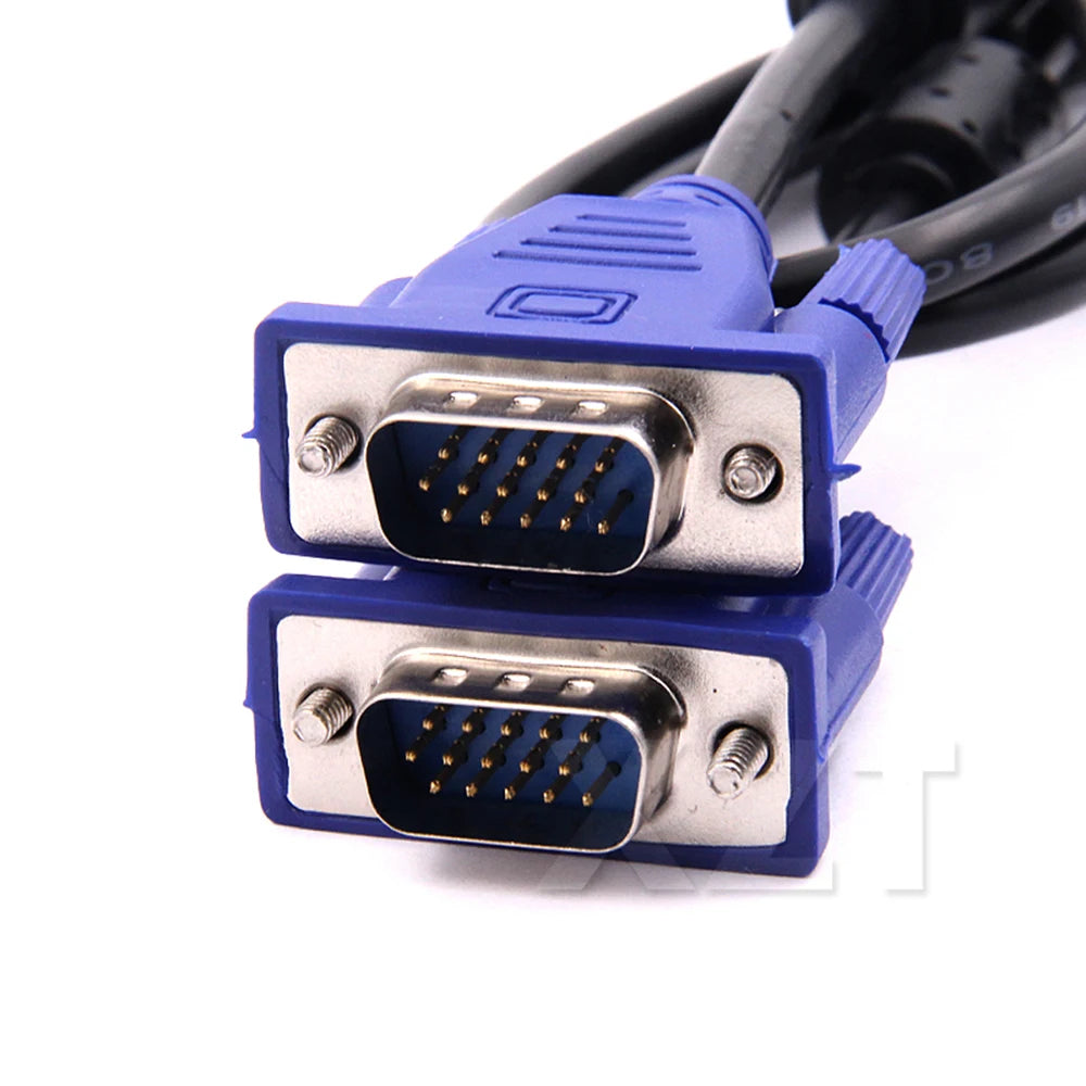1.3M VGA To VGA Cable 15 Pin Male To Male Extension Converter Connector for Computer Monitor Projector PC TV Adapter
