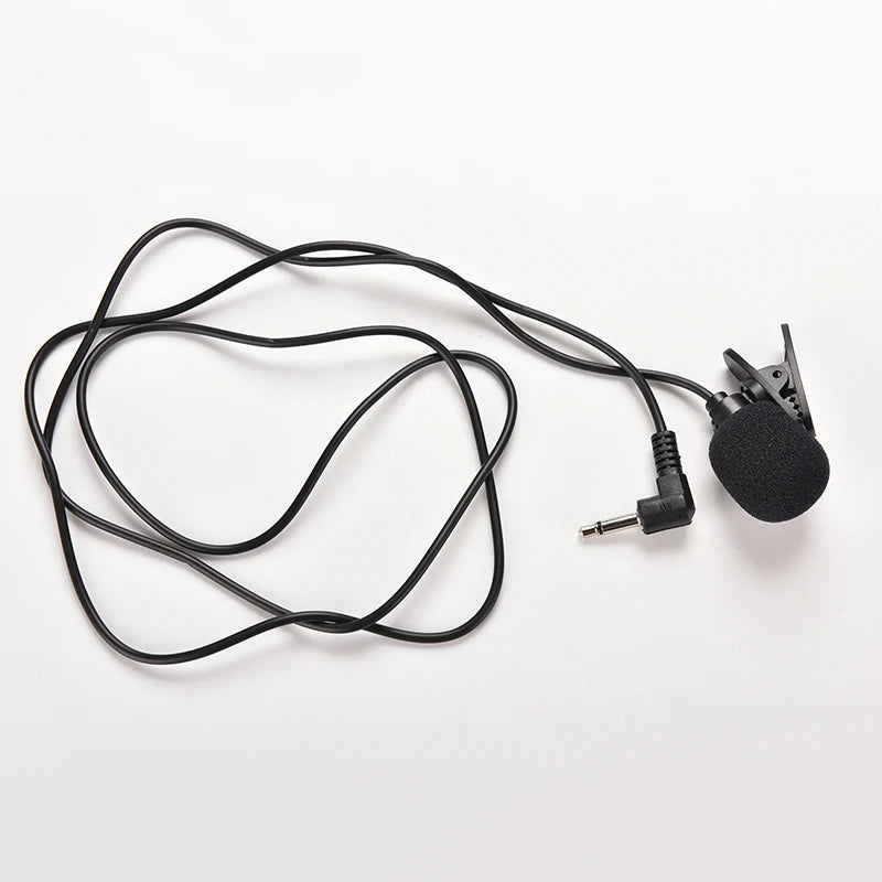 NEW .5mm Mini Studio Speech Mic Microphone Clip On Lapel For PC Desktop Notebook