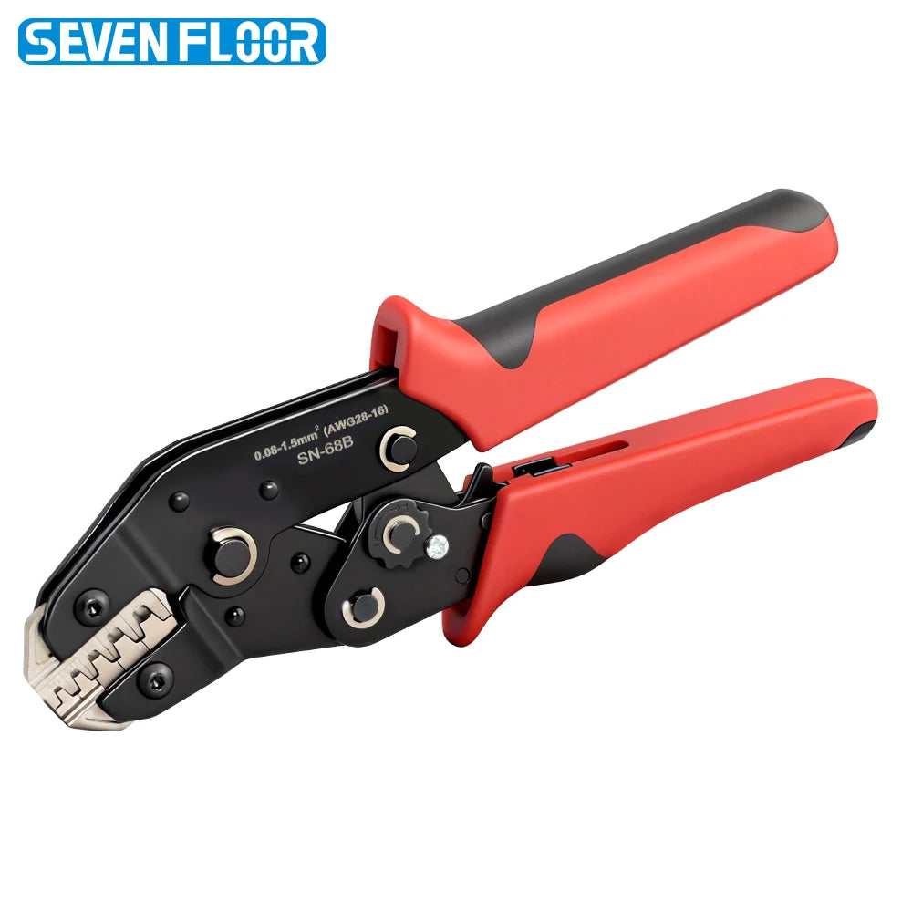 Ratcheting Crimping Pliers Tool For Dupont JST MOLEX Open Barrel,Dupont Molex JST TE Terminals & EPC PCIE SATA Pins SN-68B
