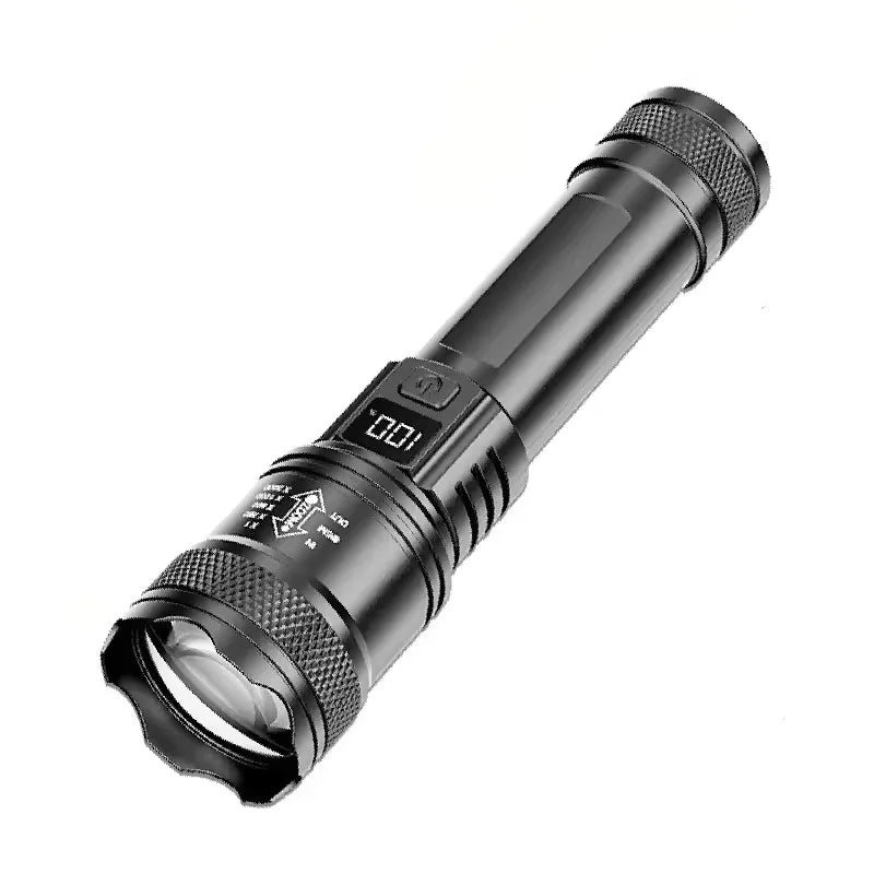 COB+XPE Mini Portable Flashlight Zoomable Small Torch USB Rechargeable Outdoor Camping Fishing Long Range Emergency Lantern