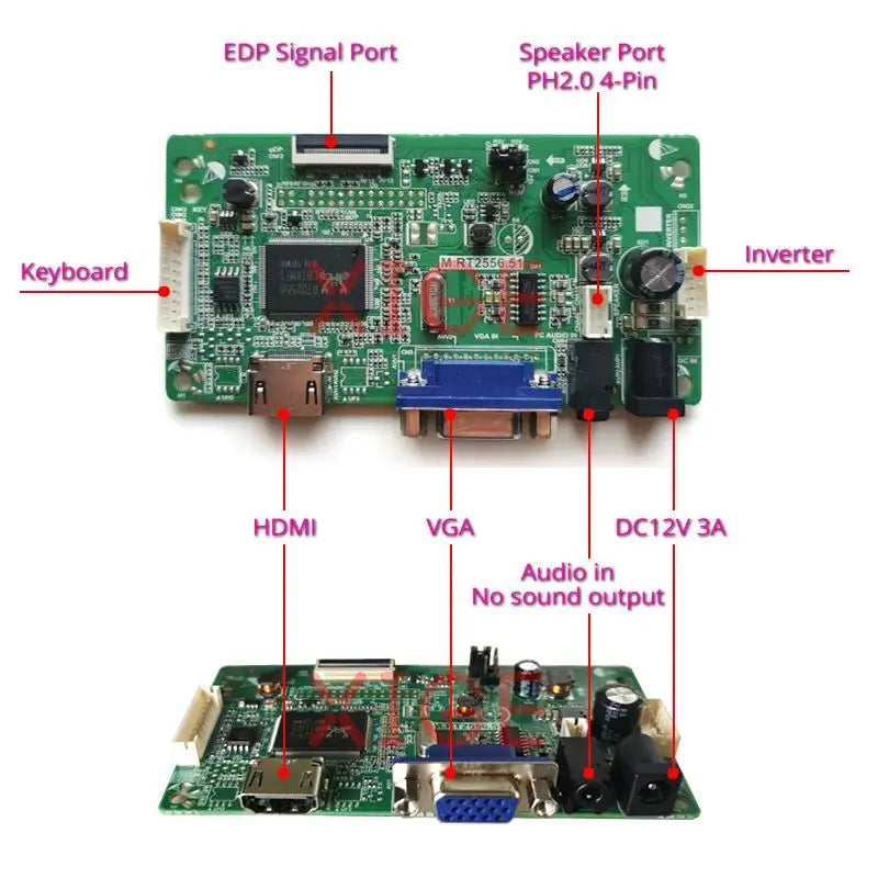 Drive Controller Board Fit LM116LF2L LTN116HL02 LM116LF1L LM116LF3L 1920x1080 Laptop Screen EDP-30Pin 1920*1080 HDMI+VGA DIY Kit
