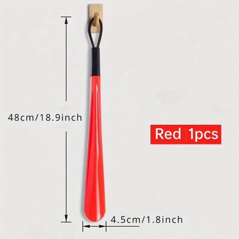1pc Extra long flexible plastic shoe horns do not require bending durable shoe spoons for pregnant women wearing shoe assistants