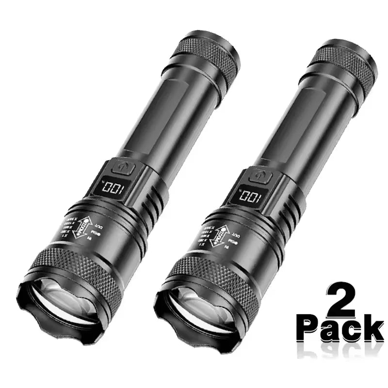 COB+XPE Mini Portable Flashlight Zoomable Small Torch USB Rechargeable Outdoor Camping Fishing Long Range Emergency Lantern