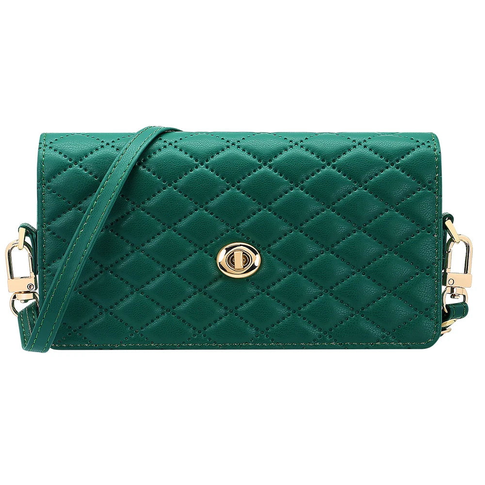 Compatible With Galaxy Z Fold 7 6 5 4 3 2 Adjustable Crossbody Strap Mobile Phone Wallet Bag, Luxury Gilrs PU Leather Phone Bag