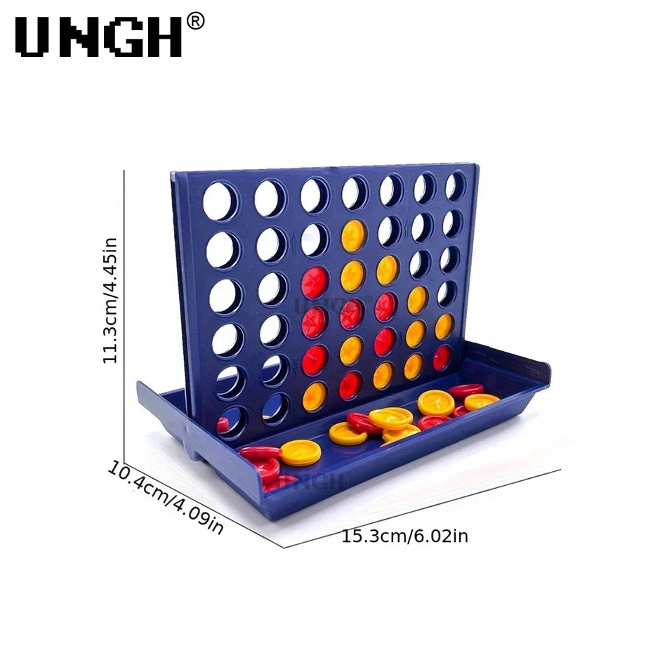 UNGH Four In A Row Bingo Chess Connect Classic Family Board Game Toys Fun Educational Toy for Kids Children Entertainment Game