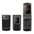 Luxury Metal Flip Phone for Men Dual SIM Business Phone Big Button Dual Screen Magic Voice Blacklist Senior Classic Mobile