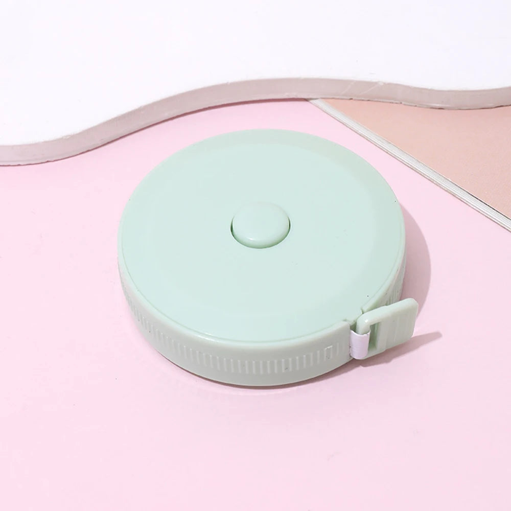 1PC/15PCS 1.5m Small Tape Measure Portable Student Soft Leather Three Measurement Clothes Automatic Recycling