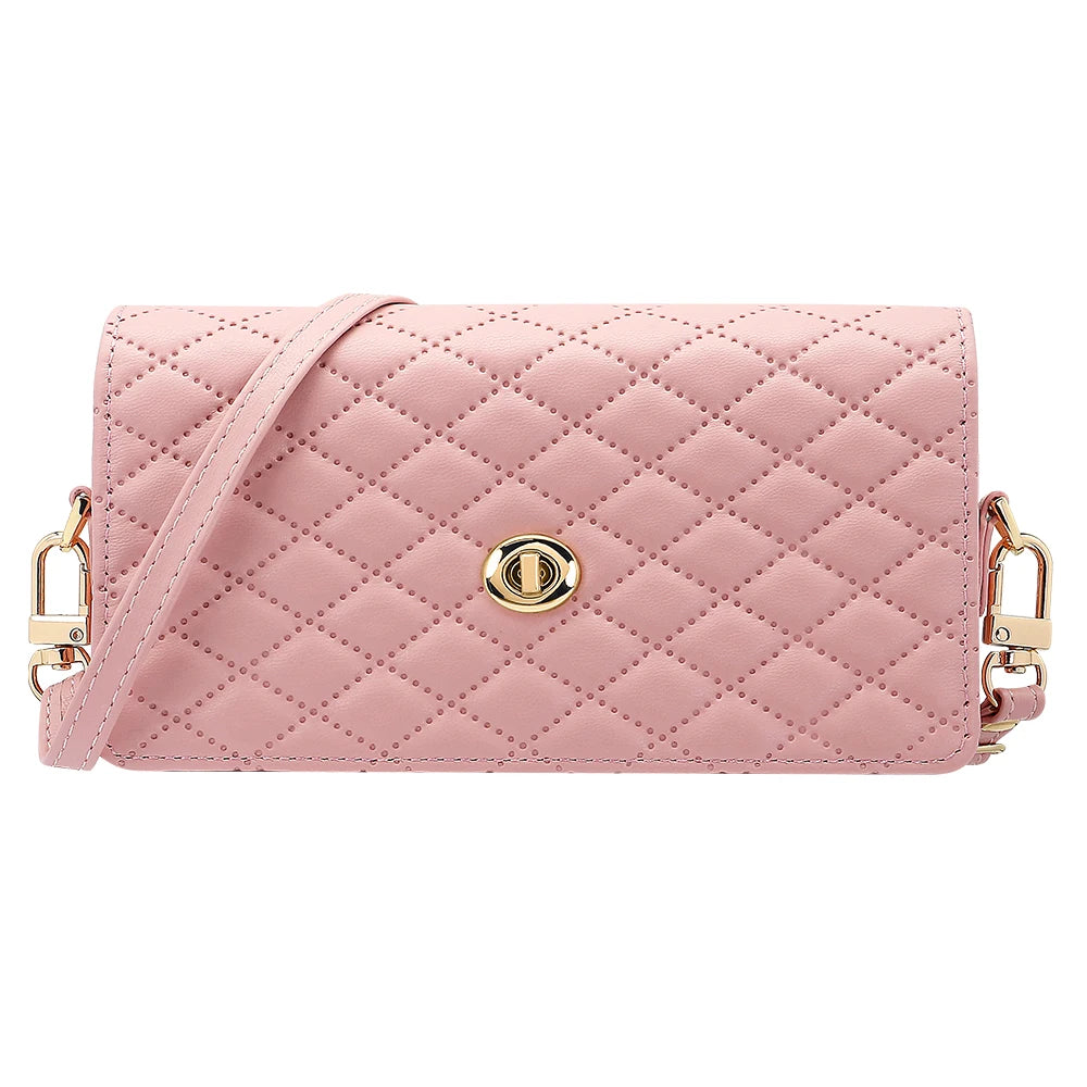 Compatible With Galaxy Z Fold 7 6 5 4 3 2 Adjustable Crossbody Strap Mobile Phone Wallet Bag, Luxury Gilrs PU Leather Phone Bag
