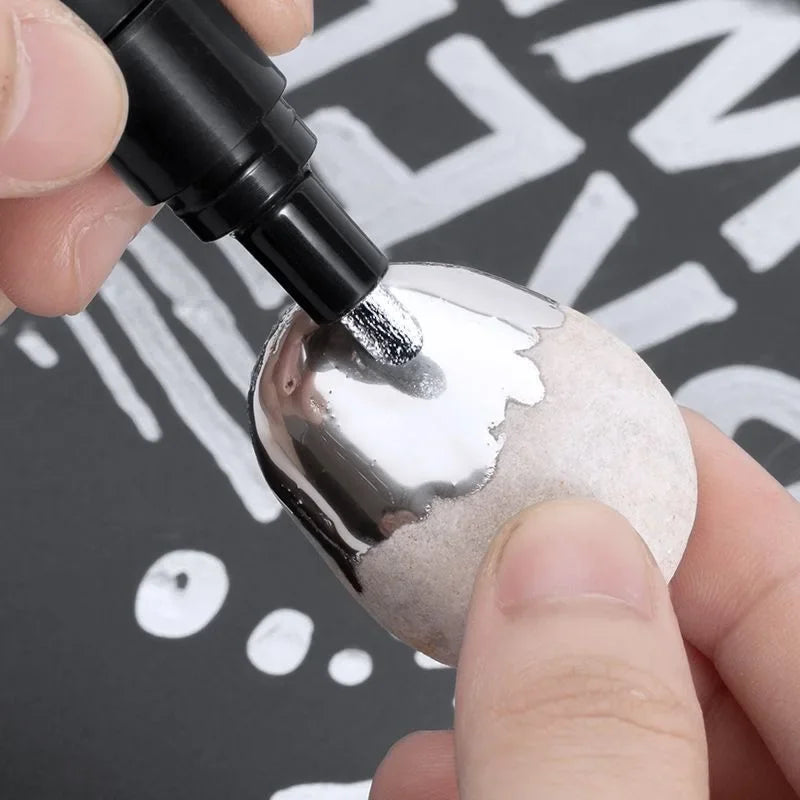 1/2/3pcs Mirror Marker Pen DIY Reflective Paint Pens Mirror Markers Chrome Gold SILVER Copper Color Signature Car Art Craftwork