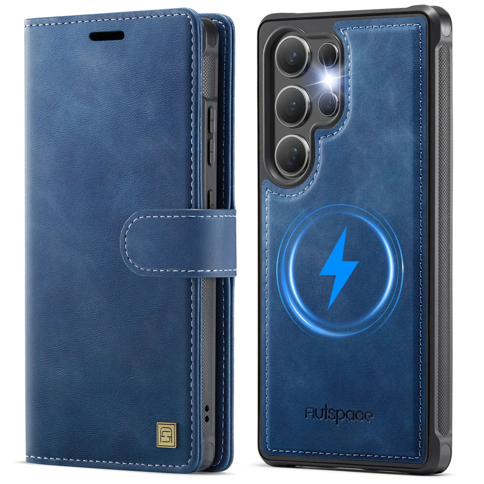 Premium Wallet Card Leather Phone Case For Samsung Galaxy S25 S24 Ultra S25Plus S25Edge 2-in-1 Detachable Magnetic Flip Cover