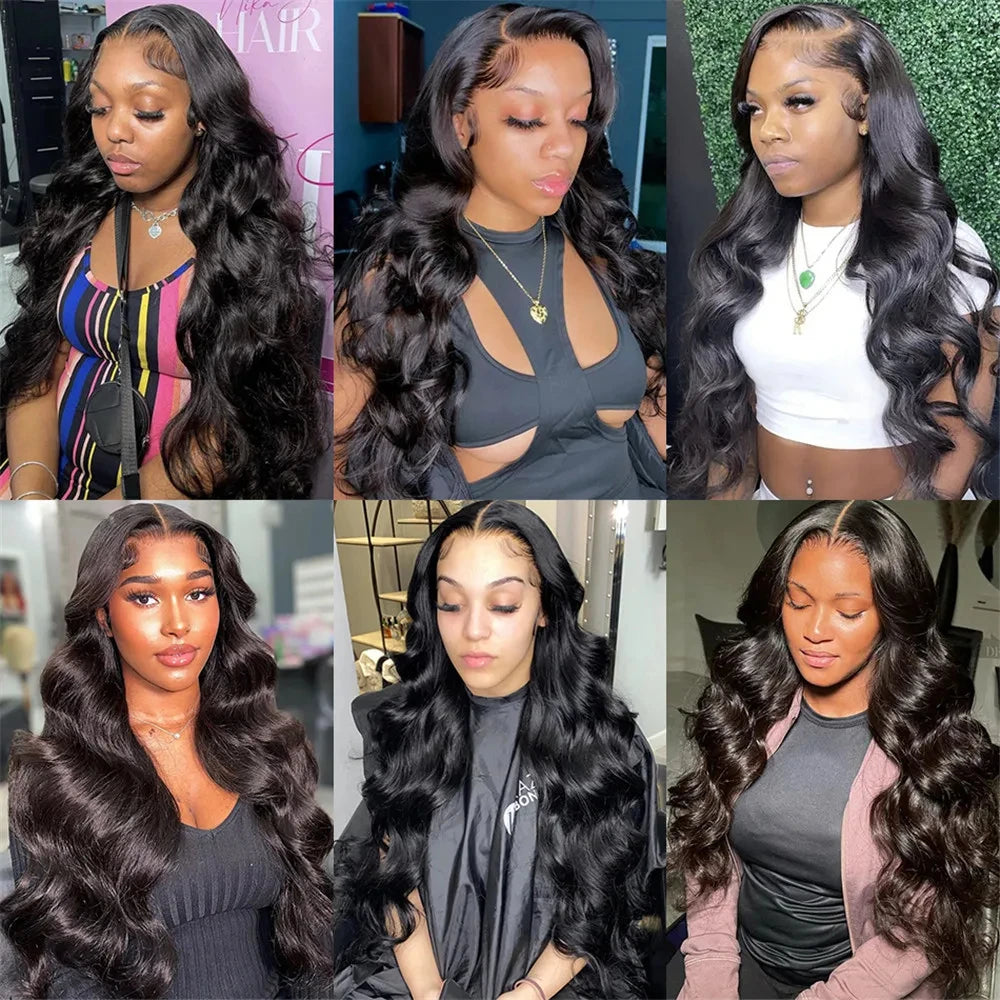 30 40 Inch Body Wave 13x6 Hd Transparent Lace Frontal Wig Human Hair PrePlucked Lace Wigs For Women 13x4 Lace Front Hair Wig