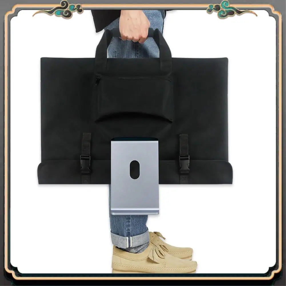 ASMA-Monitor Carrying Case Protective Storage Case Monitor Dust Cover Computer Monitor Bag With Pockets