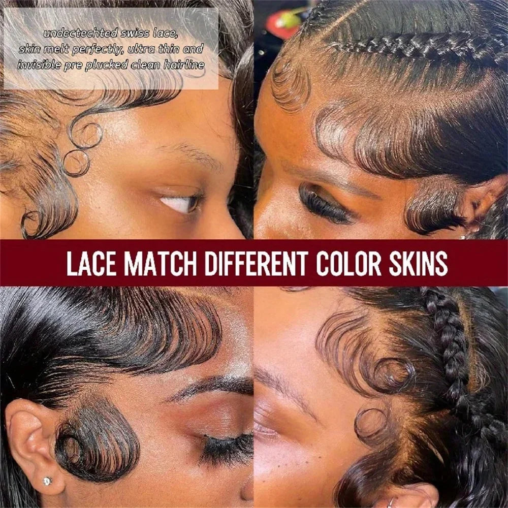 Heyju wig 13x6 HD Lace Frontal Wig 13x4 Lace Front Human Hair Wigs For Black Women  Body Wave Lace Front Wig Brazilian Hair Wig