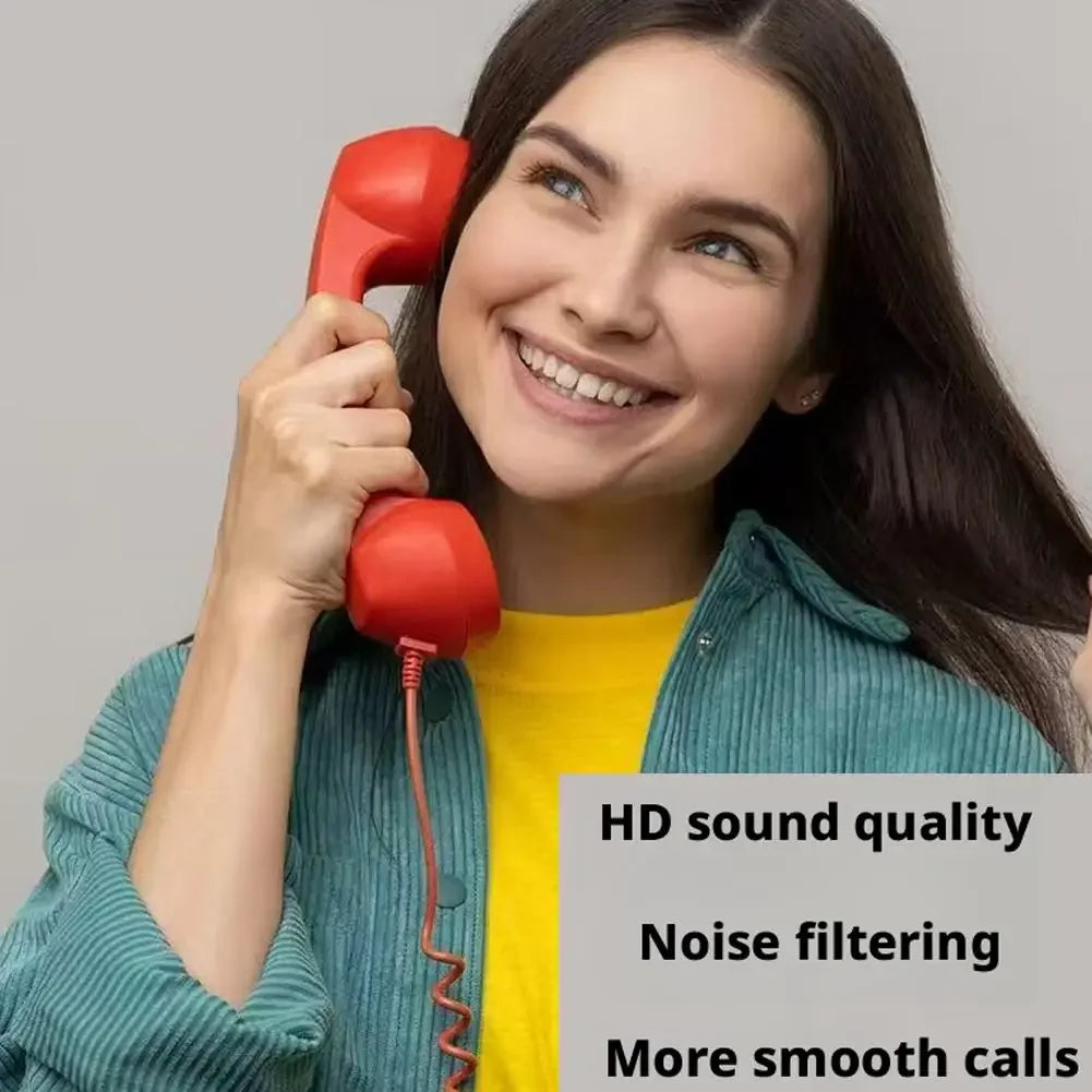 Type C Retro Bluetooth Phone for Laptops and Cellphones Pop Phone Retro Handset Wireless Retro Telephone Handset Receivers