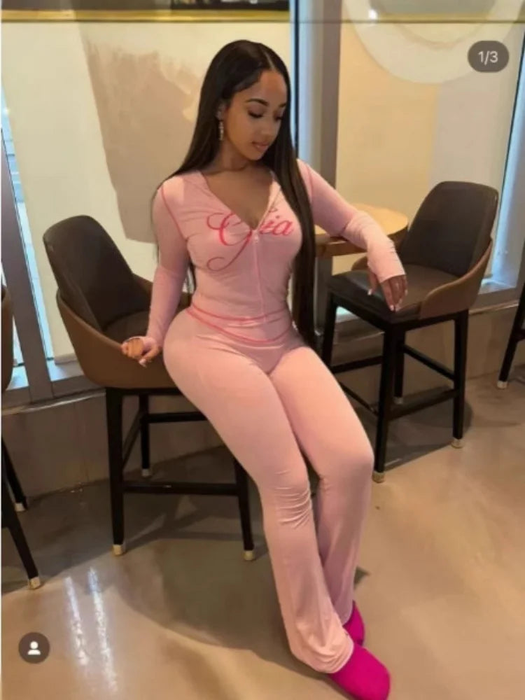 2Pcs Sexy Women's Zipper Hooded Cardigan Top + High-Waisted Tight Trousers Two-piece Set Ladies Leopard Print Clothes Outfit