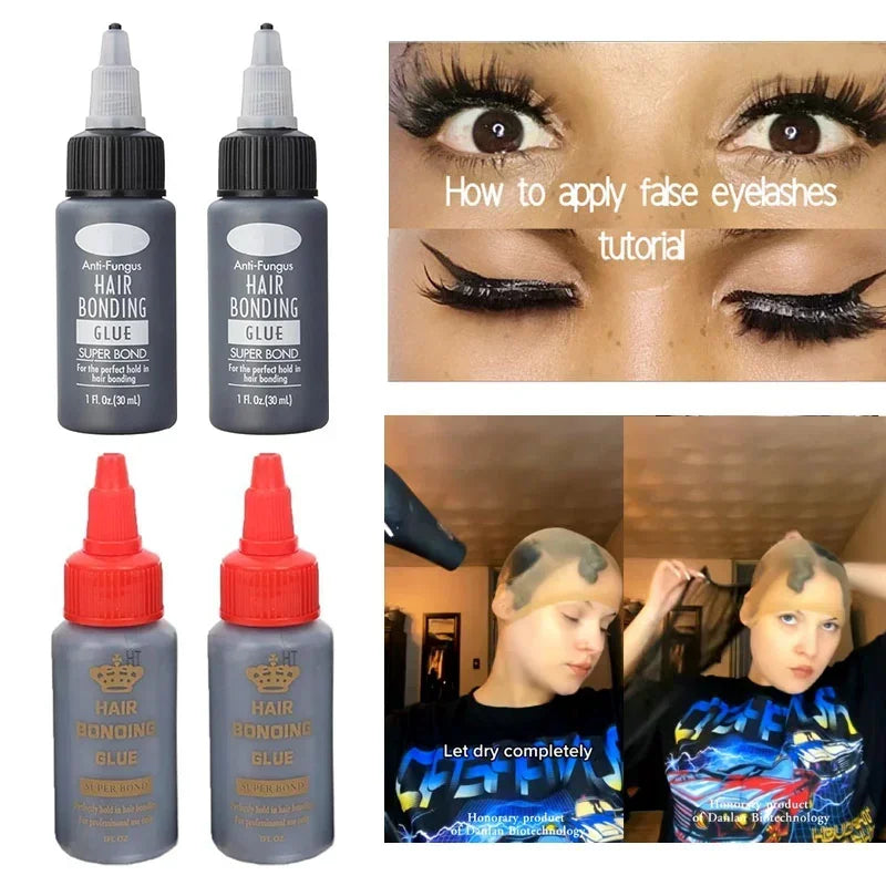 Wholesale Waterproof Hair Weaving Bonding Glue Strong Hold Hair Extensions AdhesivesFor Salon Professional Hair Wig Bonding Glue