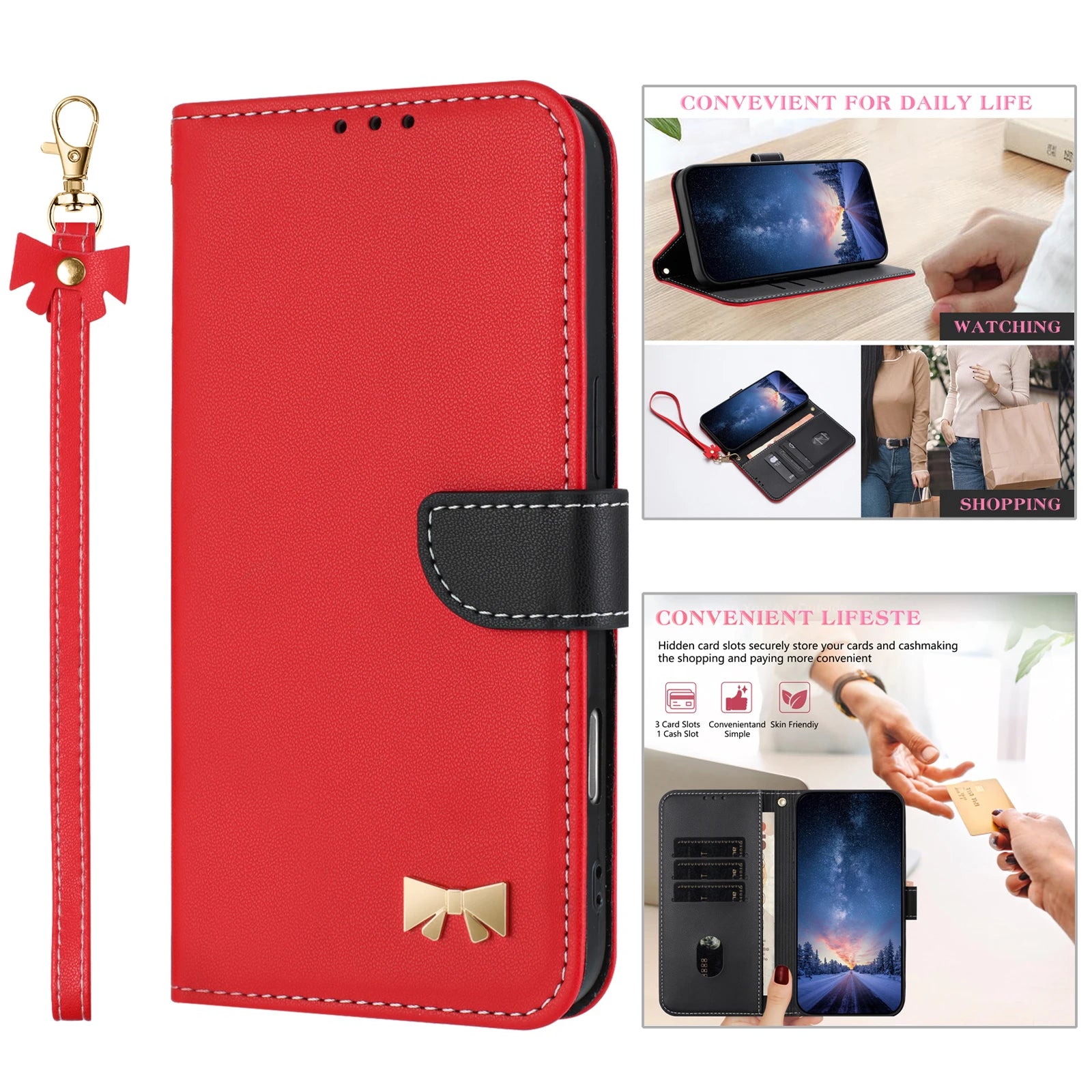 Flip Leather Phone Case For Redmi Note 15 14 13 12 Pro Plus 14C 13C 12C 11A Turbo 4 Pro A4 A3 Card Holder Wallet Cover Coque