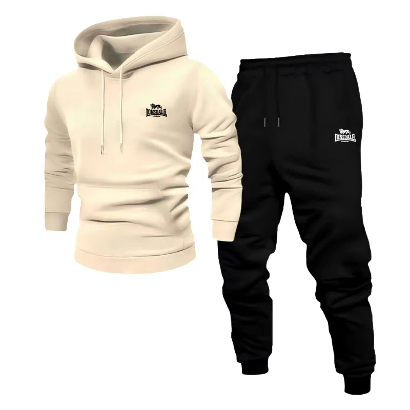 New Mens Womens Soft Comfortable Fitness Jogging Set Long Sleeve Sweatshirt Casual Sport Pants Autumn Winter Two Piece Outfit