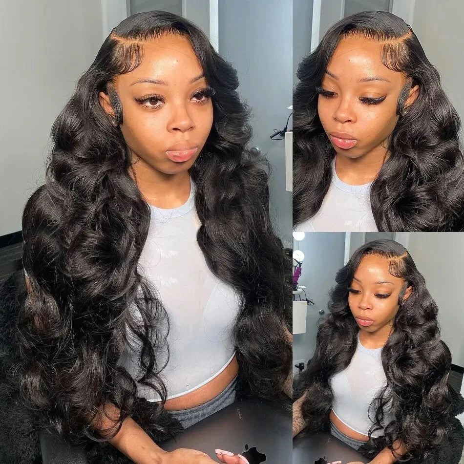 30 40 Inch Body Wave 13x6 Hd Transparent Lace Frontal Wig Human Hair PrePlucked Lace Wigs For Women 13x4 Lace Front Hair Wig