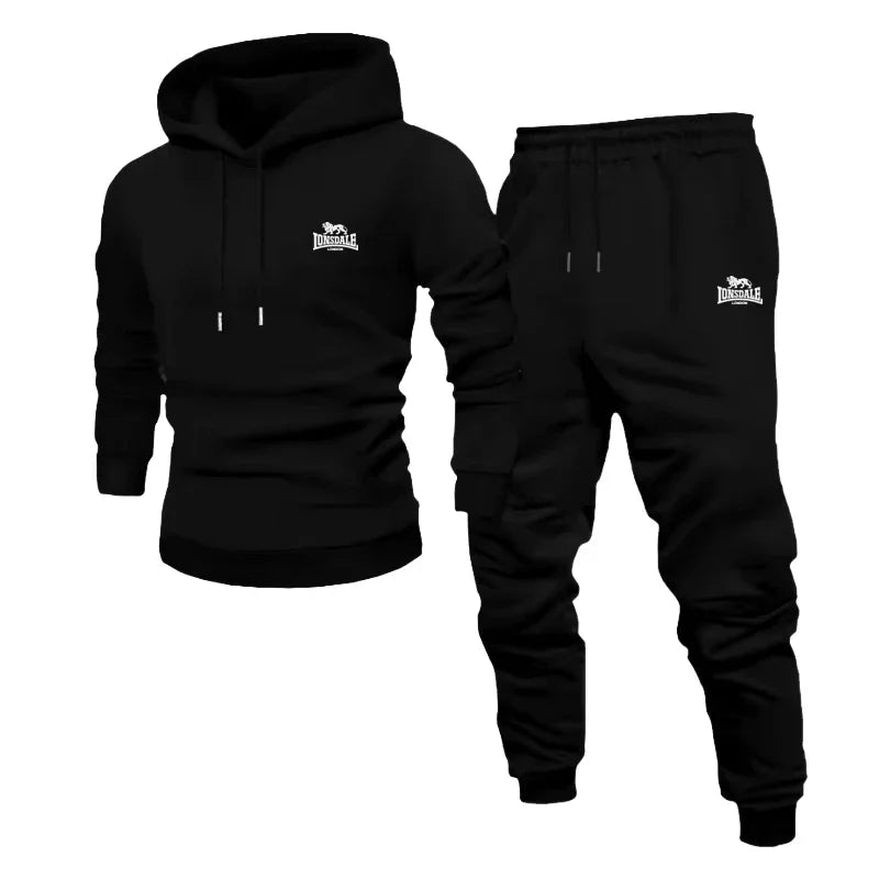 New Mens Womens Soft Comfortable Fitness Jogging Set Long Sleeve Sweatshirt Casual Sport Pants Autumn Winter Two Piece Outfit