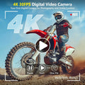 4K WiFi Vlogging Camera with 64MP, Autofocus, Flip Screen, Anti-Shake for Travel and YouTube