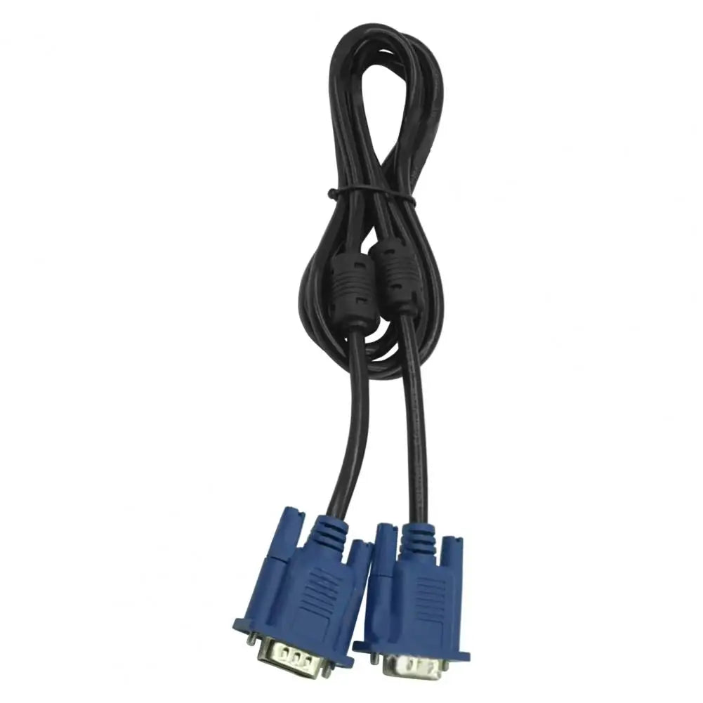 1.5m VGA Cable Practical Wide Application Plug Play Computer Monitor VGA Male to Male Connecting Wire for TV