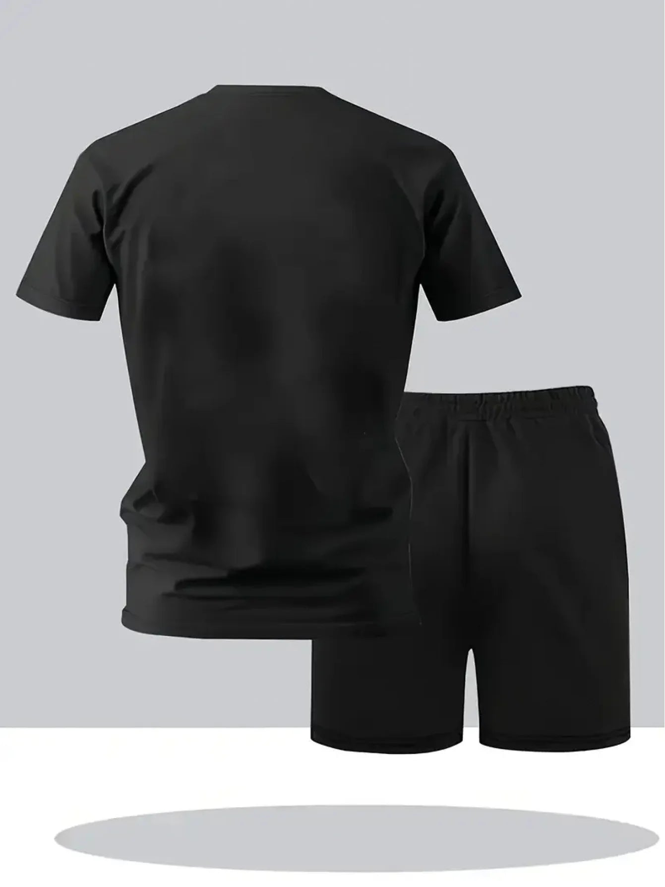 Men's 2PAC Printed Short Sleeve T-Shirt and Shorts Set Summer Casual Streetwear Two-Piece Outfit