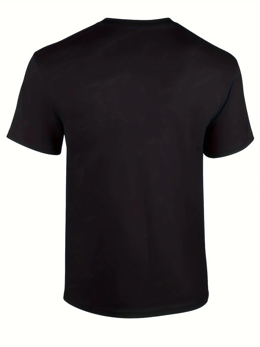 Men'S Vintage-Inspired "From the Himalayas" Graphic Tee - 100% Cotton, Breathable & Moisture-Wicking, Casual Round Neck Black T-