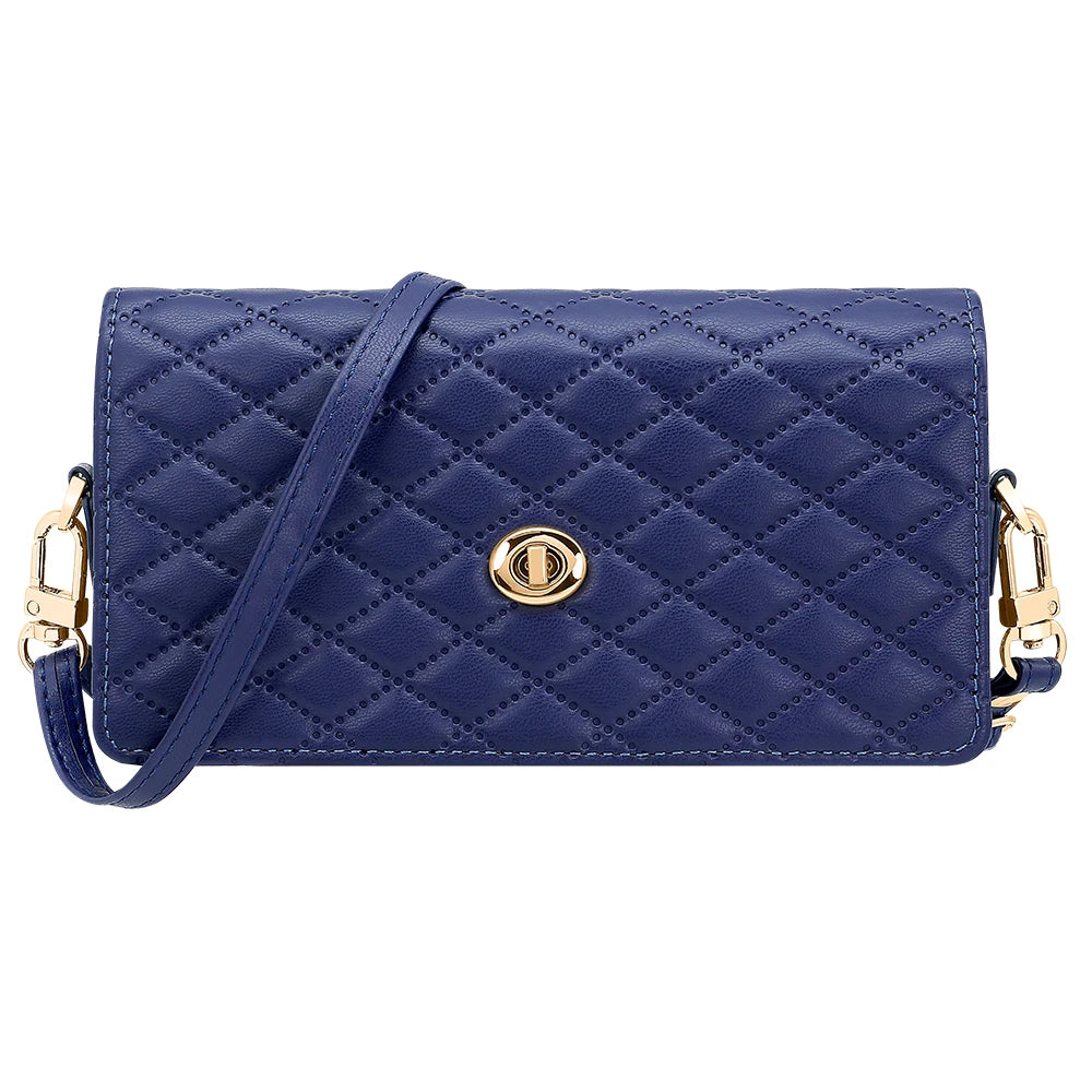 Compatible With Galaxy Z Fold 7 6 5 4 3 2 Adjustable Crossbody Strap Mobile Phone Wallet Bag, Luxury Gilrs PU Leather Phone Bag
