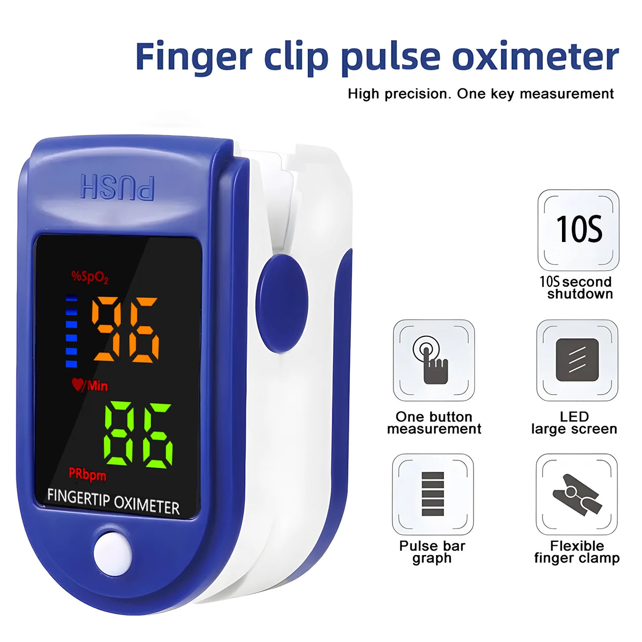 Digital Arm BP Monitor – Automatic Tonometer with Heart Rate, Pulse & Oximeter for Blood Pressure & Oxygen Measurement