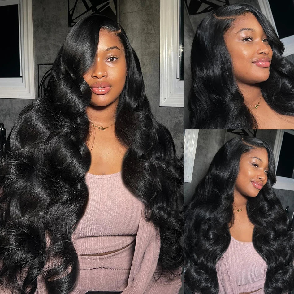 30 40 Inch Body Wave 13x6 Hd Transparent Lace Frontal Wig Human Hair PrePlucked Lace Wigs For Women 13x4 Lace Front Hair Wig