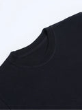Men'S Vintage-Inspired "From the Himalayas" Graphic Tee - 100% Cotton, Breathable & Moisture-Wicking, Casual Round Neck Black T-