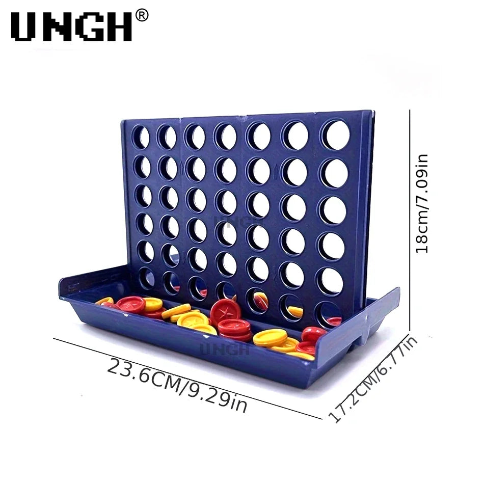 UNGH Four In A Row Bingo Chess Connect Classic Family Board Game Toys Fun Educational Toy for Kids Children Entertainment Game