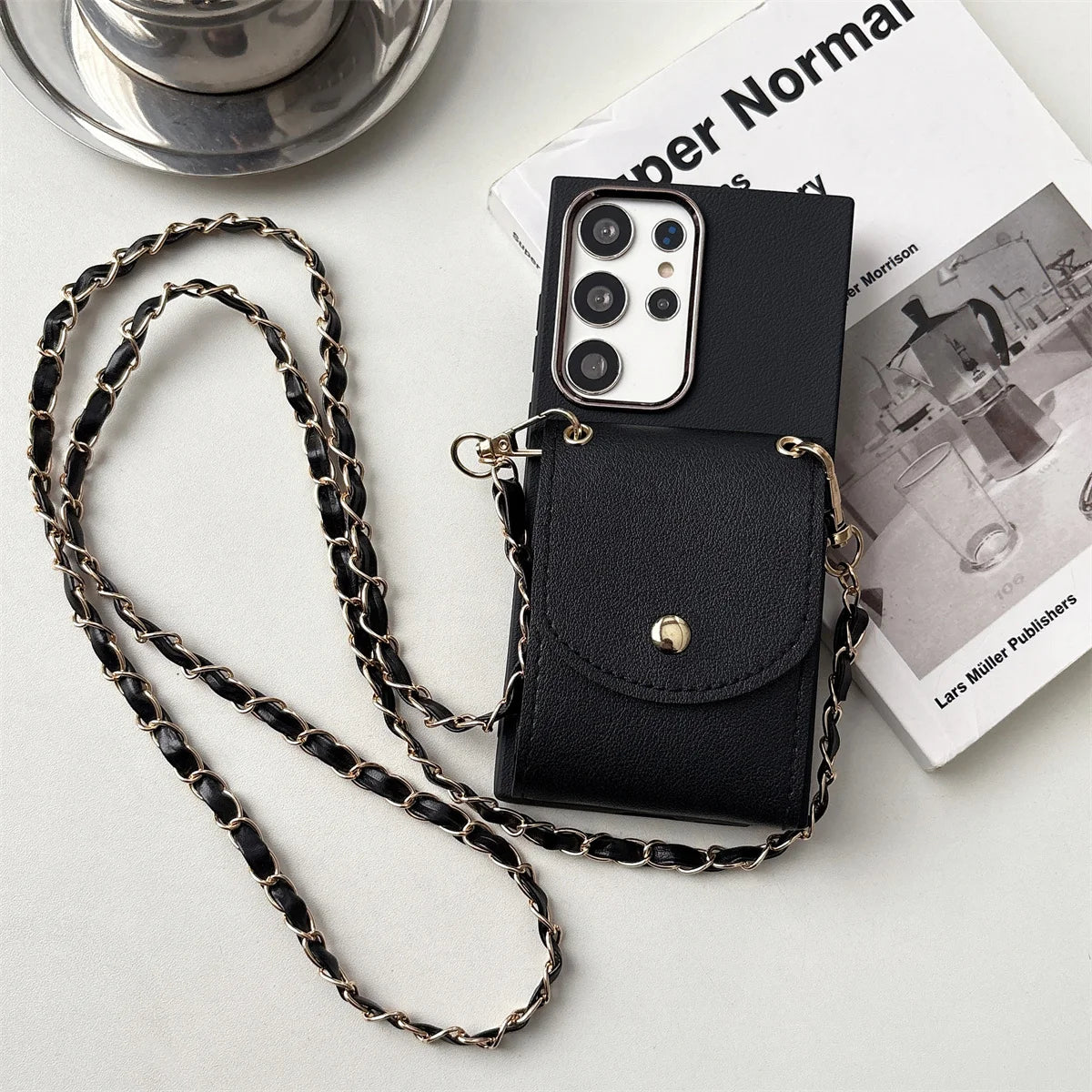 Crossbody Wallet Card Slot Phone Case for Samsung S25 Edge S26 S24 S23 FE S22 Plus S21 Ultra A15 A16 A17 A07 A36 A56 A55 A34 5G