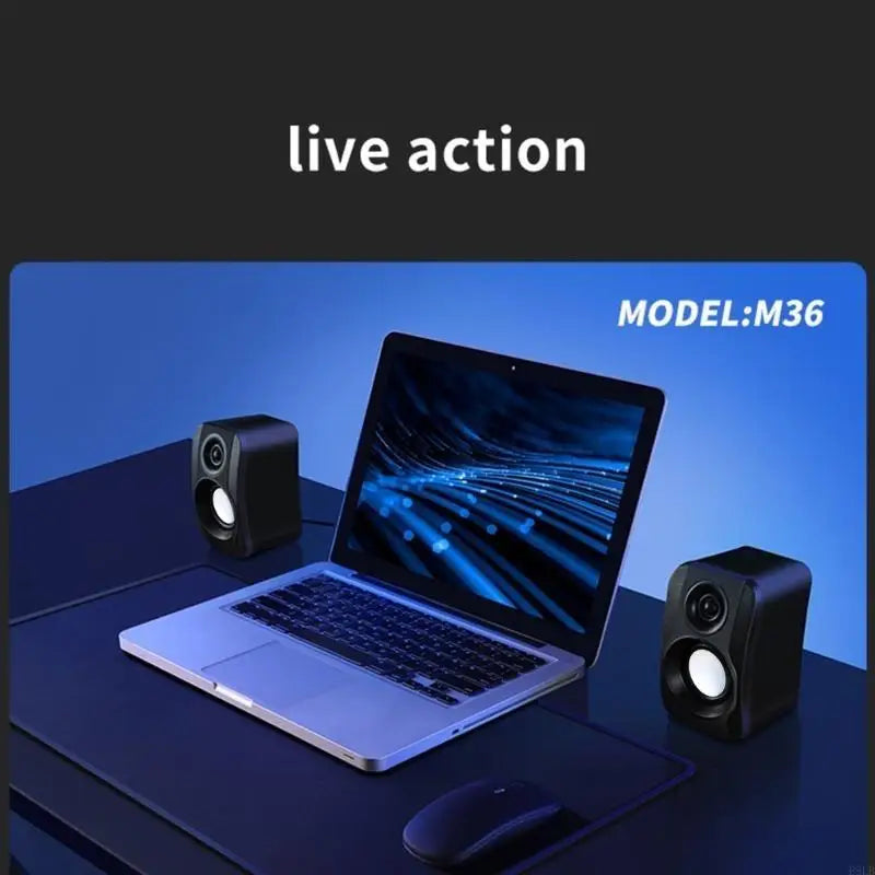 2025 New USB Wireds Speaker 3.5mm Input USB Power Computer Speaker Subwoofer Soundboxes for Desktop PC