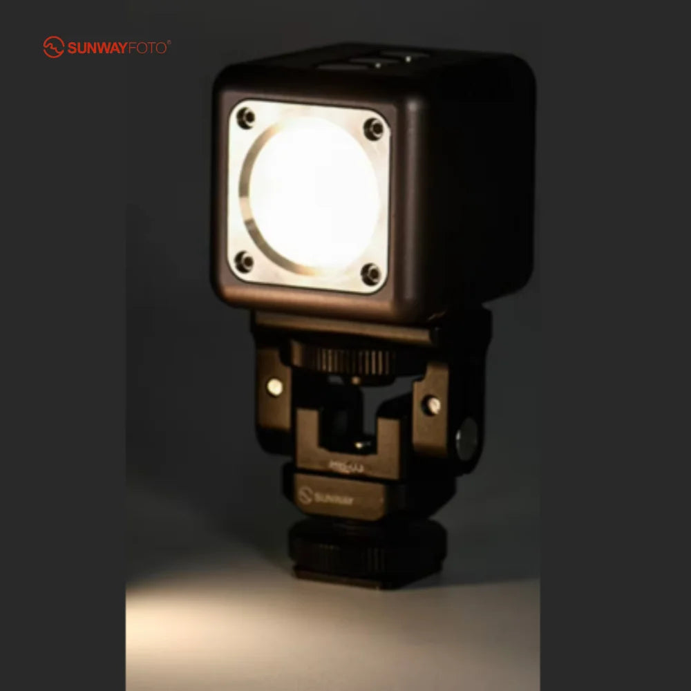 SUNWAYFOTO Mini LED Light for Camera Video Photography 3000-5500k IP66
