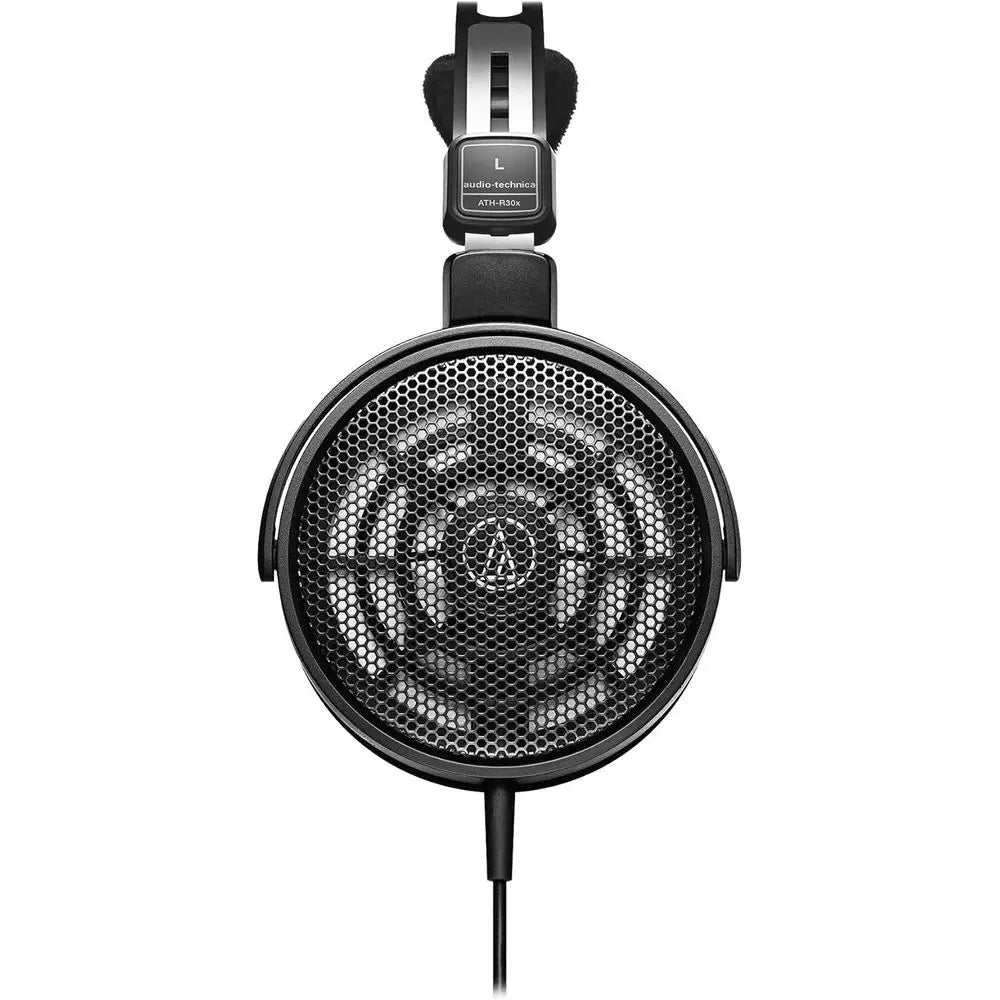 ATH-R30x Proional Open-Back Reerence pes - Black Bundle with Case, Stand, and Austin Bazaar Polishing Cloth