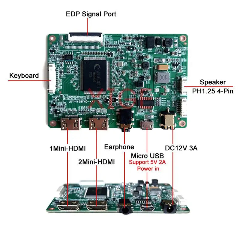 For B140RTN02 N140FGE B140RTN03 B140RW01 Matrix Controller Board DIY Kit 1600x900 2Mini-HDMI 1600*900 Laptop Display EDP-30 Pin