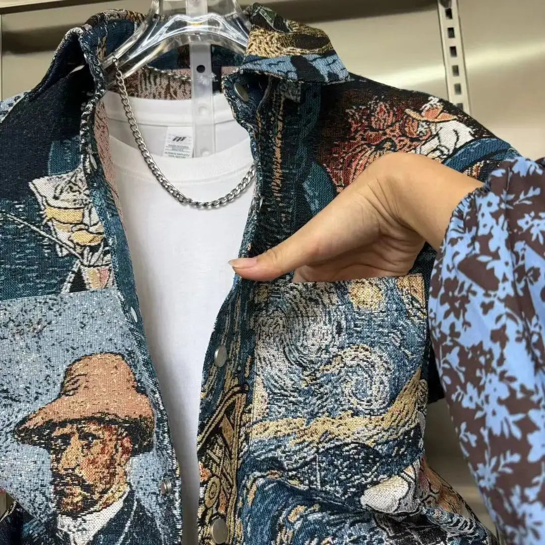 New Autumn Fashion Outfit Colored Woven Shirt Jacket Tying Feet Casual Pants Two-piece Suit Trendy