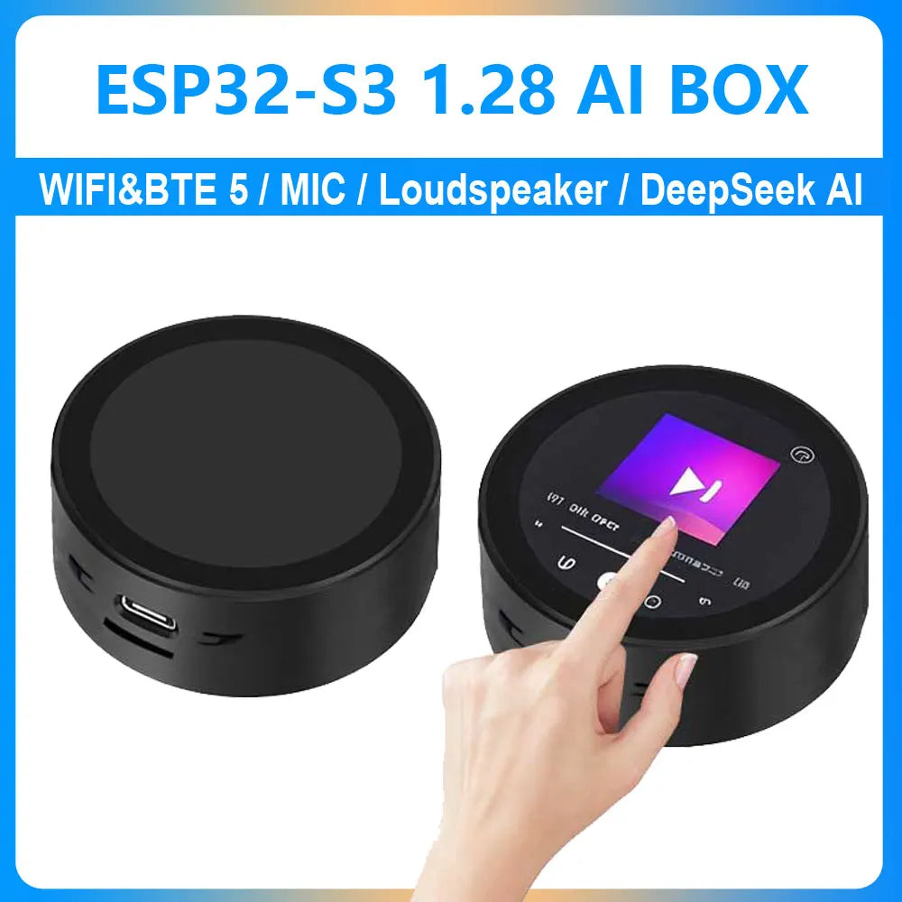 ESP32-S3 AI Development board DeepSeek XiaoZhi AI Voice Chat Robot Mini TV desktop trinket Portable Pendant BOX 1.28inch LCD
