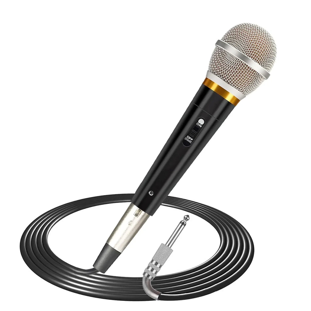 Handheld Dynamic Microphone Wired XLR Microphone With On Off 13ft Detachable XLR Cable Professional Studio & Live Performance