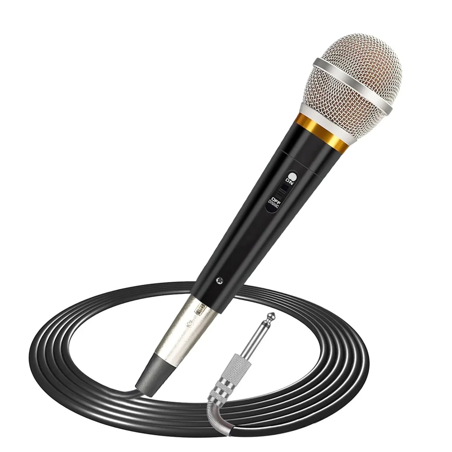 Handheld Dynamic Microphone Wired XLR Microphone With On Off 13ft Detachable XLR Cable Professional Studio & Live Performance